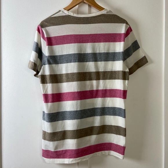 Hugo Boss Orange Label T Shirt Short Sleeve Stripe Size Medium - Picture 5 of 7
